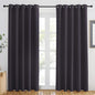 NICETOWN Greyish Purple Blackout Curtains 84 inch Length, Grommet Top Room Darkening Drapes for Bedroom Living Room, Light Blocking Window Covering for Privacy (W66 x L84 Inch, 1 Panel)