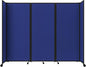 Versare Room Divider 360 Portable Wall Partition | Folding Panels | Large Freestanding Divider | Locking Wheels | Temporary Room Separator