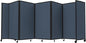 Versare Room Divider 360 Portable Wall Partition | Folding Panels | Large Freestanding Divider | Locking Wheels | Temporary Room Separator