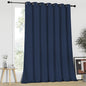 NICETOWN Blackout Wide Sliding Door Curtains - Insulated Noise Reduction Drapes, Privacy Vertical Blind for Living Room & Bedroom (Navy, W100 x L95 inches)