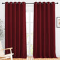 NICETOWN Burgundy Red 102 inch Curtains for Bedroom, Grommet Blackout Curtains Thermal Window Treatments for Christmas/Thanksgiving Day, W66 x L102, 2 Panels