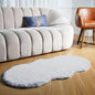 Latepis Area Accent Rug 2x4 Grey Furry Rug Washable Faux Fur Fluffy Shag Rugs Plush Shaggy Soft Rabbit Rugs for Playroom Sofa Bedroom Nursery Room Sheepskin