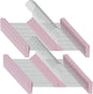 Northern Brothers 50 Pack Pants Hangers, Stackable Clothes Hangers with Clips for Skirts and Shorts, Space Saving Plastic, Pink