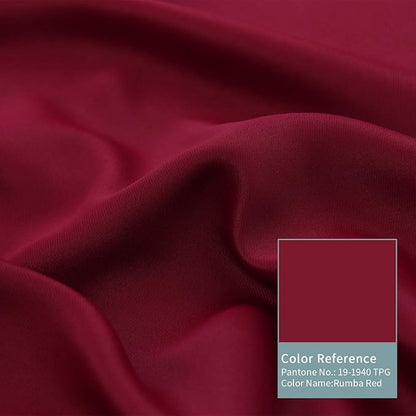 BGment Thermal Insulated 100% Blackout Curtains for Bedroom with Black Liner, Double Layer Full Room Darkening Noise Reducing Grommet Curtain (52 x 63 Inch, Burgundy Red, 2 Panels)