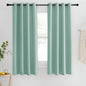 NICETOWN Blackout Short Curtain 63 inches Long for Windows, Thermal Insulated Curtain Grommet Room Darkening Window Treatment for Bedroom/Living Room, 1 Panel, W46 x L63, Aqua Blue