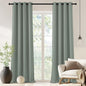 NICETOWN Blackout Drapery Curtain Panel 90 inches Long - Window Treatment Thermal Insulated Grommet Blackout Curtain/Drape for Bedroom Living Room (Sage Green, 1 Panel, 46 by 90 inches)