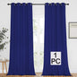 NICETOWN Blackout Window Curtain Panel - Home Fashion Thermal Insulated Room Darkening Drapery for Bedroom & Living Room, 52W x 95L, 1 Panel, Dark Blue