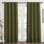 NICETOWN Blackout Curtain Blind Window Panel - (Olive Green Color) Home Decor Window Treatment Drape Modern Design Drapery for Patio Door Room, 52Wx84L,1 Panel
