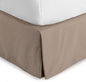 Bare Home Full Bed Skirt - 15-Inch Tailored Drop Easy Fit - Bed Skirt for Beds - Center & Corner Pleats (Full, Taupe)