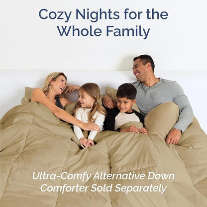 Full 6 Piece Sheet Set - Cooling, Comfy & Breathable - Hotel Luxury Bedding, Includes Fitted Sheet for Women, Men, Kids and Teens - 1 Flat, 1 Fitted Sheet, 4 Pillowcases with Deep Pockets - Beige