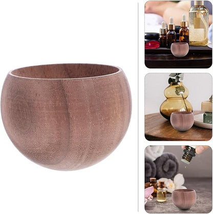 Wooden Essential Oil Diffuser Small Portable Fragrance Diffuser Stand for Home Office Bedroom Natural Walnut Scent Diffusing Adornment Stylish Desktop Decoration