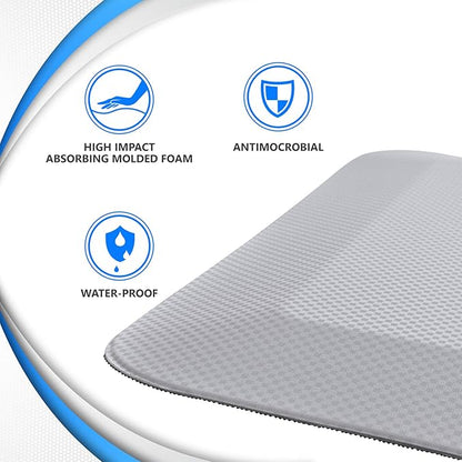 NYOrtho Bedside Fall Mat for Elderly - 70" x 24" Bi-Fold Design - Non-Slip, Impact-Absorbing Foam Mat for Fall Prevention and Floor Safety - Bedside Protection Cushion - 5-Pack for Seniors, Adults