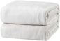 Bedsure GentleSoft Fleece Blanket Twin Size White - 300GSM Lightweight Plush Fuzzy Cozy Soft Warm Blanket for Bed, Sofa, Couch, Travel, Camping, 60x80 inches