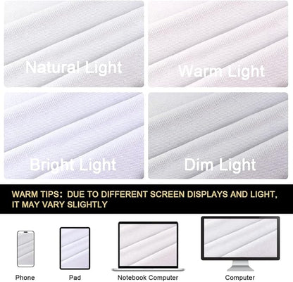 PrinceDeco 100% Blackout Curtains Linen Drapes 108 Inches Long Room Divider Curtains Patio Curtain for Sliding Door Thermal Curtain for Sliding Glass Door,W100 X L108 Inch, Preal White