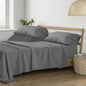 THREAD SPREAD Split King Sheets Sets for Adjustable Bed - 400 Thread Count 5 Piece Sateen Split Sheet Set, 2 Twin-XL Fitted Sheets, Ultra Soft, 16" Deep Pocket Split King Bed Sheet (Dark Grey)