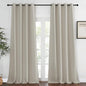 NICETOWN Bedroom Curtain Room Darkening Drapery 102 inches Length - Home Fashion Thermal Insulated Grommet Room Darkening Curtain for Living Room (Natural, 1 Panel, 52 x 102 inches)