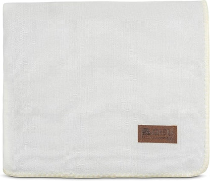 QISU Alpaca Wool Blanket Throw | Large, Beautiful, Warm, Solid | 85 x 65 inches | Ultra-Soft, Hypoallergenic and Breathable | Non-Itchy or Scratchy Fabric (Snow White Solid)