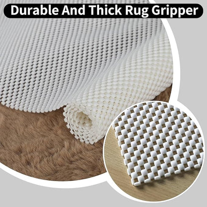 FestiCorp Non Slip Rug Pads 6x9 Ft Non Skid Rug Pad Gripper, Anti-Slip Carpet Rug Mats for Under Rugs and Hard Surface Floors