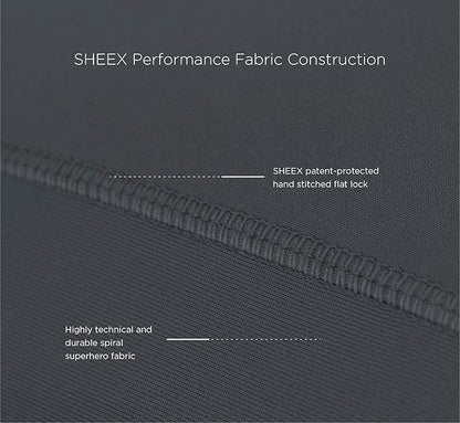 SHEEX - Original Performance Sheet Set with 2 Pillowcases, Ultra-Soft Fabric Cooling and Breathes Better Than Traditional Cotton - Carolina Blue, Full