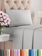 Twin Size 3 Piece Sheet Set - Comfy Breathable & Cooling Bed Sheets Set - Hotel Luxury Bedding for Women, Men, Kids, Teens, Boys & Girls - Deep Pockets, Soft and Wrinkle Free - Oeko-Tex - French Grey