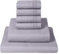 Mellanni Full Sheet Set - 6-Piece Iconic Collection Bedding, (Including 4 Pillowcases), 16-Inch Deep Pocket, Easy Care, Extra Soft, Cooling Sheets, Brushed Microfiber - Lavender