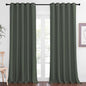 NICETOWN Sliding Door Window Treatment Blackout Patio Door Curtain Panels, Privacy Thermal Drapes for Bedroom Living Room Department with Grommet Top (Dark Mallard, W66 x L110)