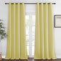 NICETOWN Blackout Room Darkening Window Curtain - Thermal Insulated Solid Grommet Blackout Patio Door Curtain/Drape for Living Room (Paler Yellow, 1 Panel, 52 by 95-inch)