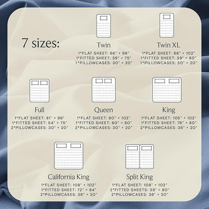 LuxClub 4 PC California King Sheet Set, Deep Pockets Wrinkle Free Cooling Bed Sheets Hotel Bedding for Women, Men, Includes 1 Fitted Sheet, 1 Flat Sheet and 2 Pillowcases-Oxford