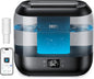 Dreo Smart Humidifiers for Bedroom, Top Fill 4L Supersized Humidifier Large Room with 28 dB, 36H Runtime, Touch/APP/Voice Control, Nightlight, Cool Mist Humidifiers for Baby, Plants, Indoor, Ebony