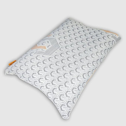360 Hybrid Pillow® – Cervical Neck Pillow for Pain Relief | Ergonomic & Adjustable for Back, Side, Stomach Sleepers, Contoured Neck Roll, Shoulder Loft, Queen Size 29"x19", Patented Orthopedic Comfort