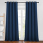 NICETOWN Moroccan Blue Room Darkening Curtains for Living Room, Grommet Thermal Curtains Light & Sound Reducing Window Treatments for Bedroom/Home Family, W46 x L102