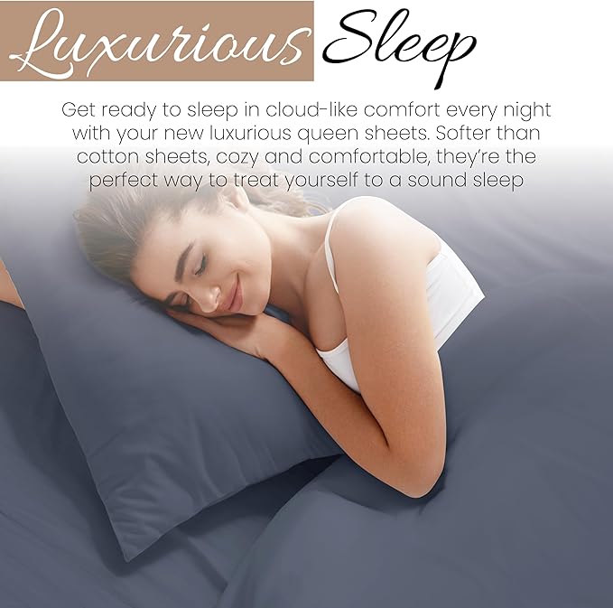 Linen Market Bed Sheets for Twin Size Bed (Stone) - Sleep Better Than Ever with These Soft and Cooling Twin Sheets - Deep Pocket Fits 16" Thick Beds - 4 Piece Twin Sheet Set