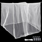 4 Corners Mosquito Net for Mosquiteros para Camas Bed Canopies Netting Bed Drapes Rectangular Mosquito Mesh for Camping Home Outdoor Travel(White B,L79 X W87 X H71 Inch,2 Opening)
