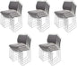 20 Stacking Chairs Stackable for Waiting Room, Office Home Guest Chair, Reception Chair, Waiting Room,Multi-Purpose Room,Break Room,Training, Cafeteria with1102LB Capacity - Gray