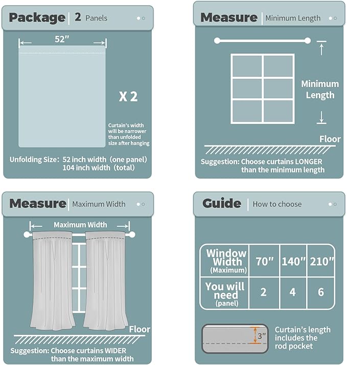 BGment 100% Blackout Curtains for Bedroom 72 Inch Length 2 Panels, Thermal Insulated Room Darkening Curtains Rod Pocket Soundproof Bedroom Living Room Window Curtains, Sand, Each 52 Inch Wide