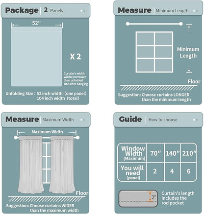 BGment 100% Blackout Curtains for Bedroom 72 Inch Length 2 Panels, Thermal Insulated Room Darkening Curtains Rod Pocket Soundproof Bedroom Living Room Window Curtains, Sand, Each 52 Inch Wide