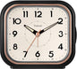 4.5" Vintage Retro Analog Alarm Clock, Super Silent Non Ticking Clock with Manual Light, Snooze, Battery Operated, Simply Design, for Living Room, Bedroom, Bedside, Desk(Black)