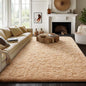 Ophanie 8x10 Beige Area Rugs for Living Room, Large Shag Bedroom Carpet, Big Indoor Thick Soft Shaggy Nursery Rug, Fluffy Carpets for Boy and Girls Room Dorm Home Decor Aesthetic
