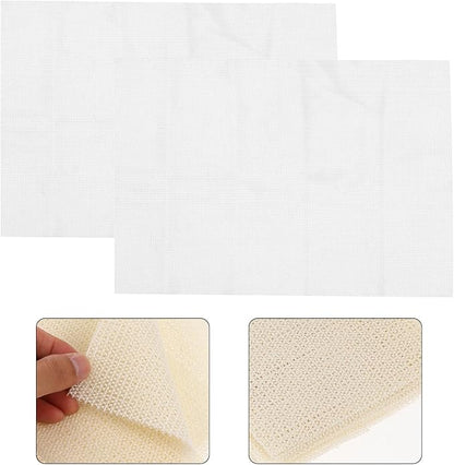 Latex Non-Slip Rug Pad Cushioning Mat Beige Ultra-Thick Protective Floor Grip for Hardwood Multi-Function Anti-Skid Carpet Underlay Noise Reducing Cushioning Pads for Area Rugs