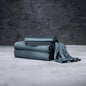 LUXOME Luxury Sheet Set | 100% Viscose from Bamboo | King Size - Ocean | Deep Pockets | 4-Piece Set (Fitted, Flat, 2 Pillowcases)