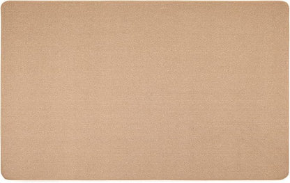 House, Home and More Skid-Resistant Carpet Indoor Area Rug Floor Mat - Pebble Beige - 5 Ft X 8 Ft - Non Slip Rubber Backing, Stain Resistant, Dog Friendly, Living Room Bedroom Kitchen Entryway