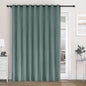 Macochico 120" Wx84 L 100% Blackout Chenille Curtains for Sliding Door Living Room Bedroom, Luxury Drapery for Hotel Home Theater, Teal Thermal Window Treatments with Tieback, Grommet, 1 Panel
