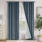 Lazzzy Blue Blackout Velvet Curtains 84 Inch Long Thermal Insulated Room Darkening Lined Curtain Drapes Luxury Back Tab Window Treatments for Bedroom Living Room 2 Panels, 52 x 84 Inch, Aegean Blue