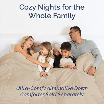 Twin XL 4 Piece Sheet Set - Cooling, Comfy & Breathable - Hotel Luxury Bedding, Includes Fitted Sheet for Women, Men, Kids and Teens - 1 Flat, 1 Fitted Sheet, 2 Pillowcases with Deep Pockets - Cream