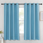 NICETOWN Blackout Shades for Bedroom Windows - (Teal Blue Color) Thermal Insulated Window Treatment Curtain Drape, Room Darkening Modern Drapery for Boy's Room, 52x63 inches, One Panel