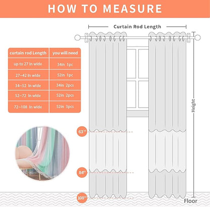 XiDi Pink Grey Girls Curtains for Bedroom, Childs Room Wall Decor Curtain, Nursery Blackout Curtains, Kids Bedroom Green Curtain 63 inchs Long 34 inches Wide 1 Panel