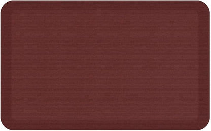 GelPro Designer Comfort Grasscloth Crimson Ergo-Foam Anti-Fatigue Kitchen Floor Mat, 20"x32"