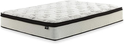 Signature Design by Ashley Chime Hybrid Full 12" Mattress with Gel Memory Foam, Medium Firm, Pressure Relief, Fiberglass Free Mattress in a Box
