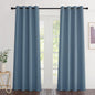 NICETOWN Smoky Blue Curtains 84 inch Length 2 Panels, Grommet Thermal Insulated Window Treatments Light & Sound Reducing Drapes for Living Room/Bedroom, W46 x L84