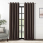 ChrisDowa 100% Blackout Brown Solid Curtains 120 Inches Long 2 Panels for Bedroom Living Room,Farmhouse Room Darkening Thermal Insulated Soundproof Grommet Top Window Treatment Drapes,52x120